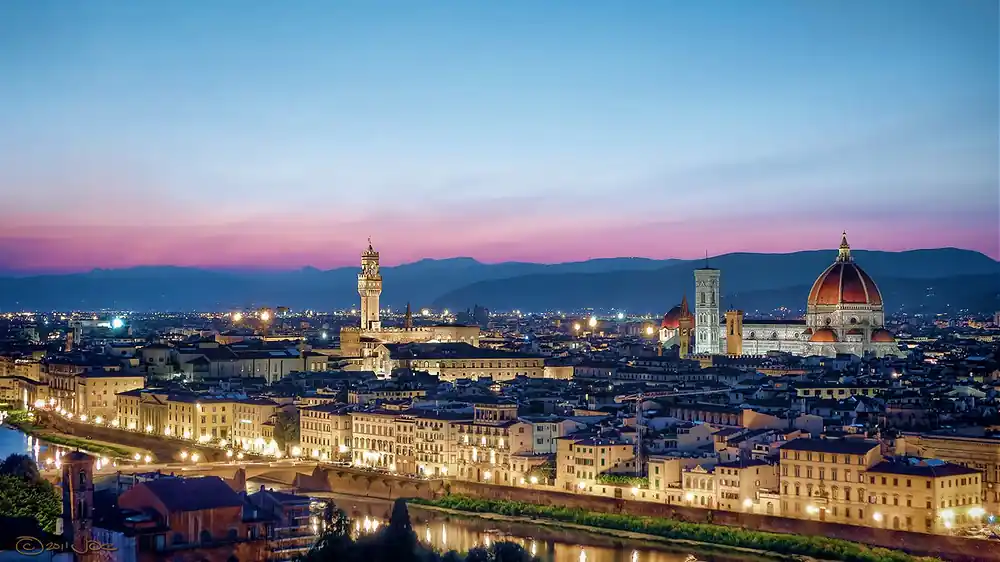 Vista del centro di Firenze da Piazzale Michelangelo