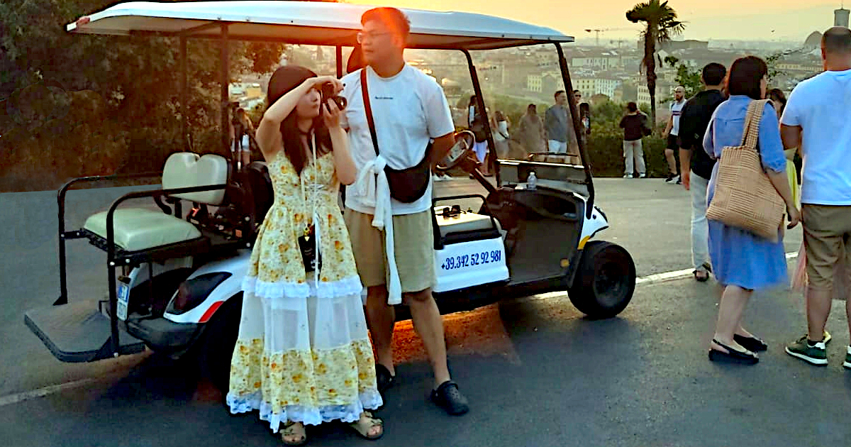 Tour a Piazzale Michelangelo con Golf Cart | Florence Discovering Agency